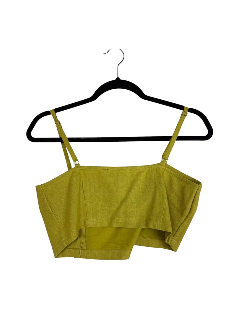 ASYMMETRICAL CROPPED BUTTON BLOUSE