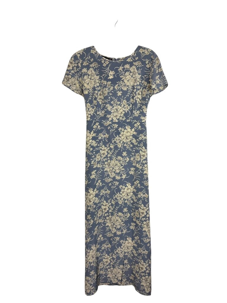 AUGUST SILK FLORAL SILK MAXI DRESS