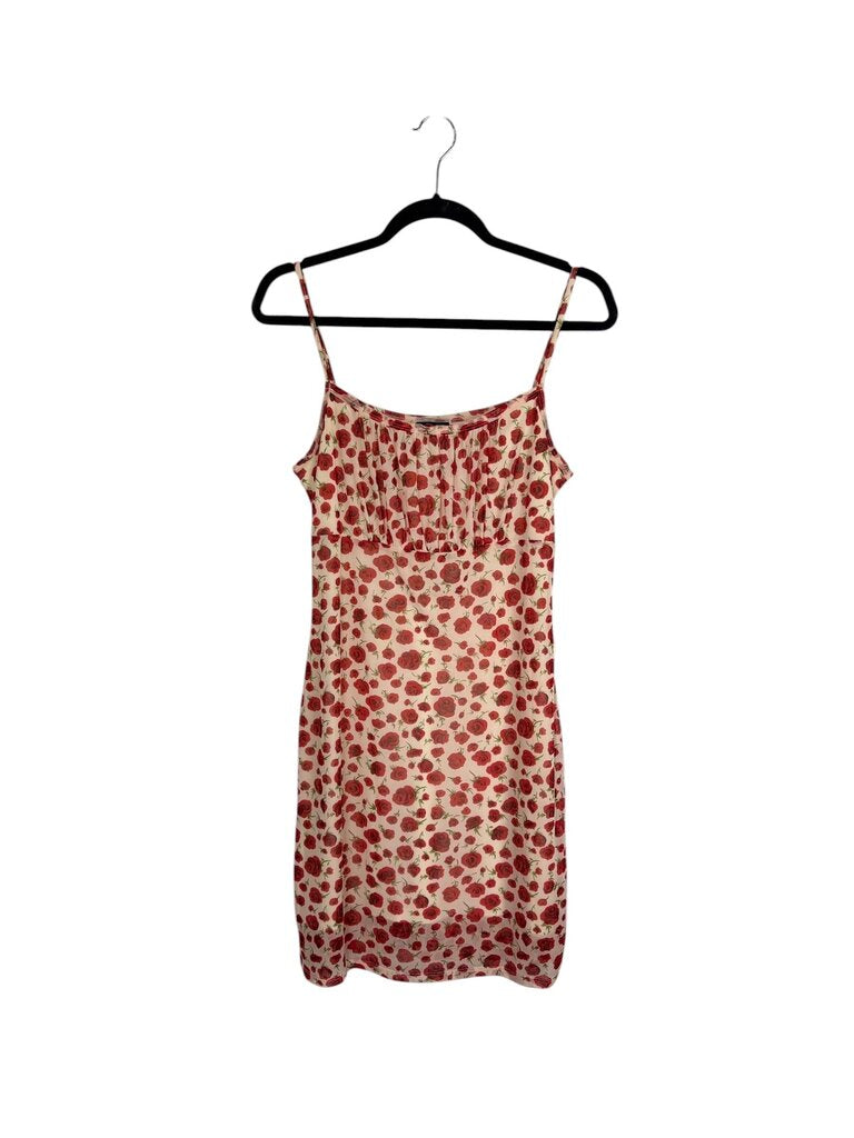 MY MICHELLE RED ROSE MESH DRESS