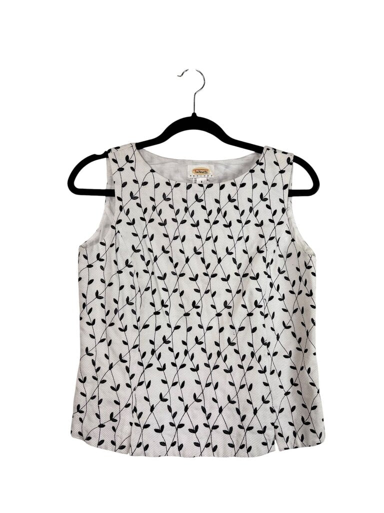 TALBOTS EMROIDERED BOATNECK TOP