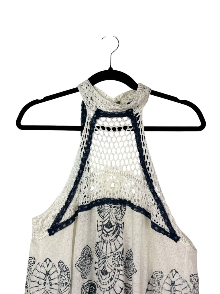 FREE PEOPLE FLOWY CROCHET TANK