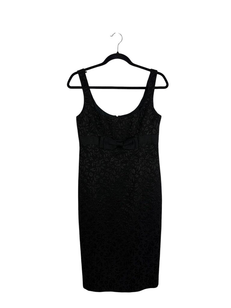 NANETTE LEPORE TEXTUERED BOW SHEATH DRESS