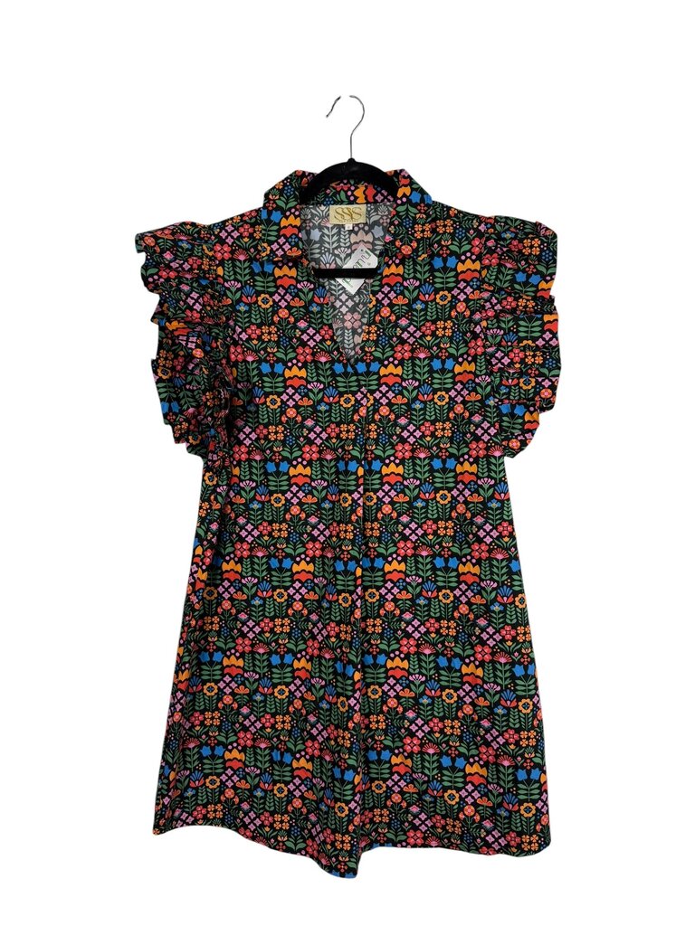 SSYS THE LABEL FLORAL MINI DRESS