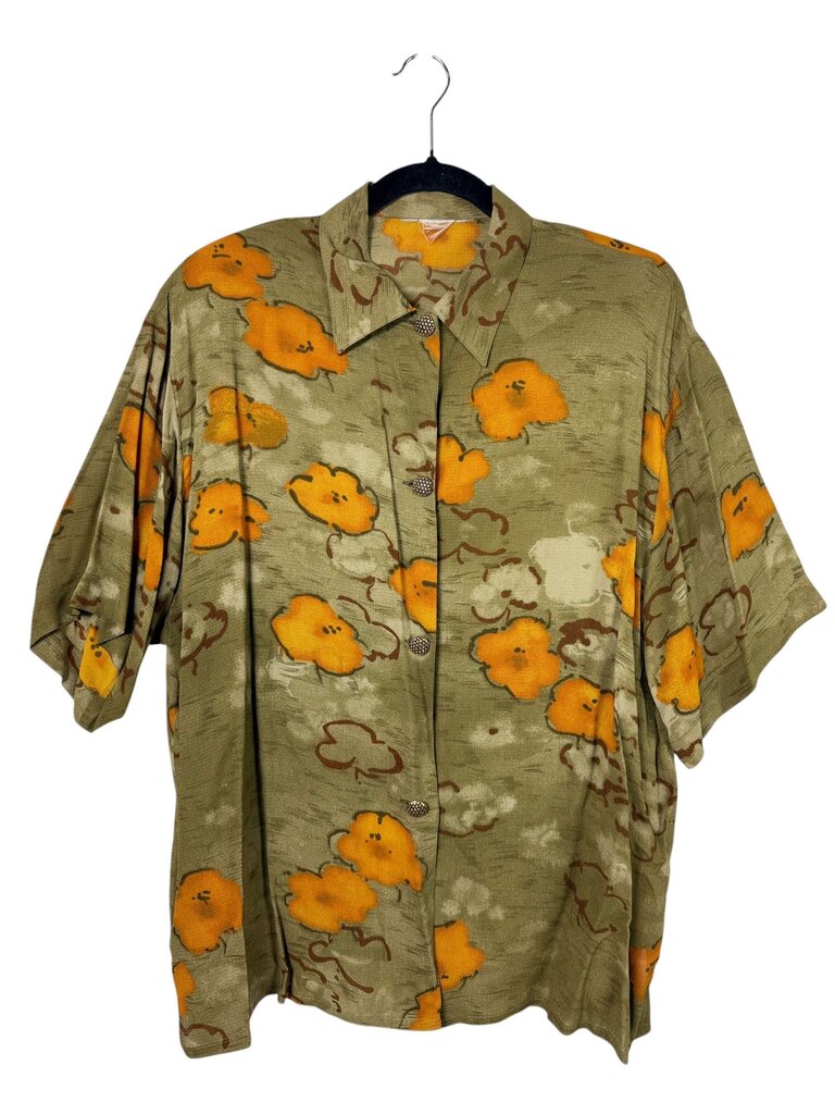 MAX MARA FLORAL BUTTON DOWN