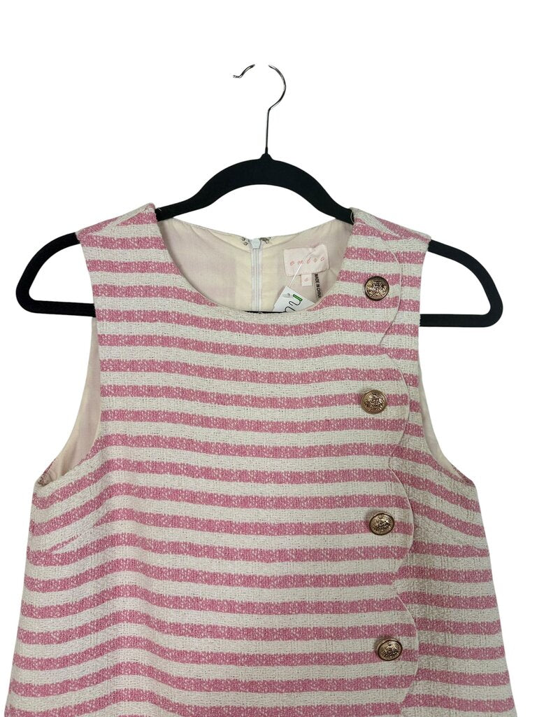 ENTRO STRIPED SHIFT DRESS