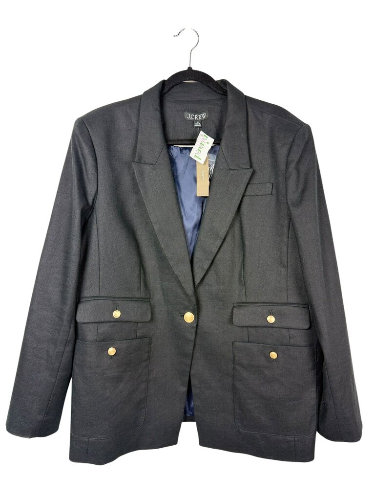 J. CREW LINED LINEN BLAZER