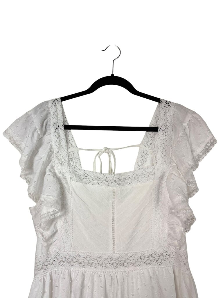 FRANCESCA'S TIERED EYELET DRESS