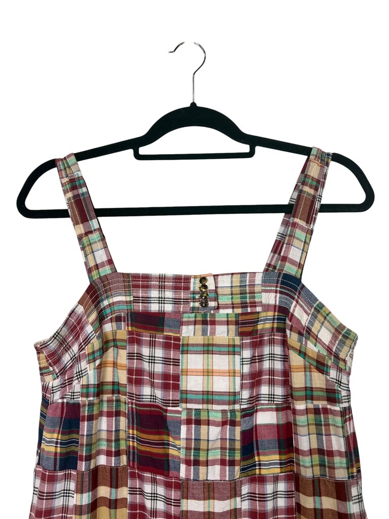 J.CREW MADRA PLAID SHIFT DRESS