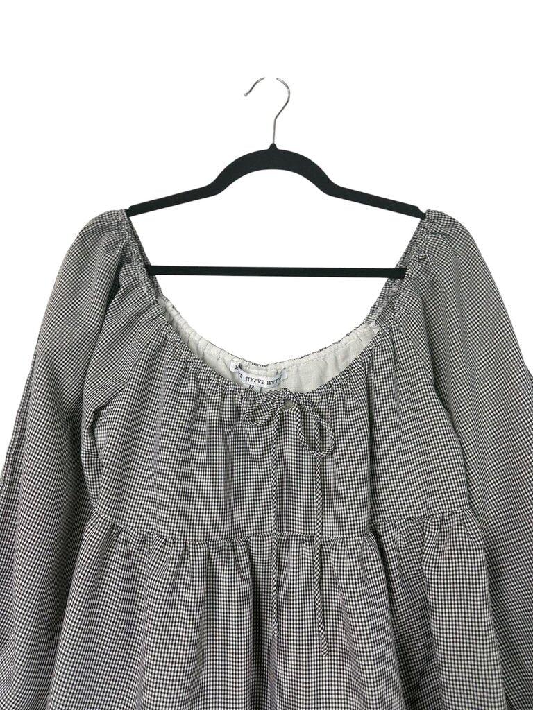 HYFVE HYFVE HYFVE GINGHAM BABYDOLL DRESS