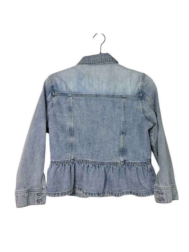KANCAN PEPLUM DENIM JACKET