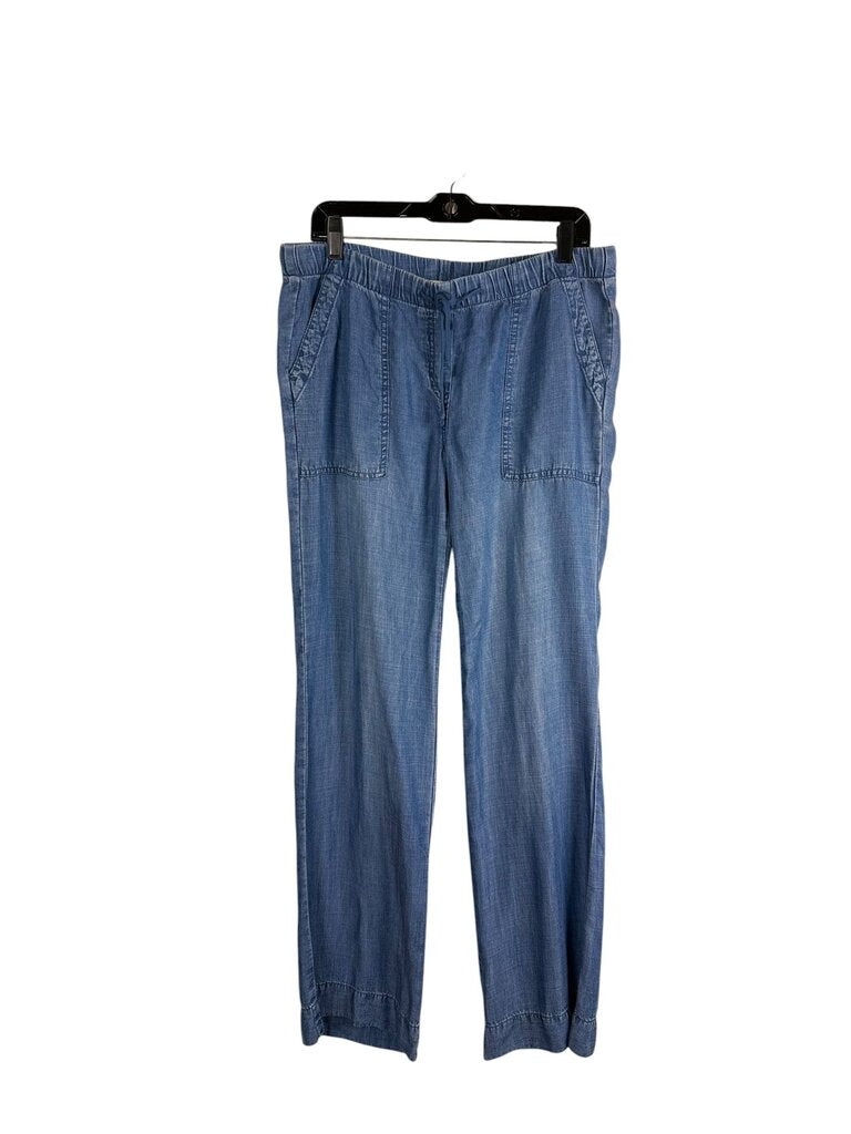 BELLA DAHL DRAWSTRING CHAMBRAY PANTS