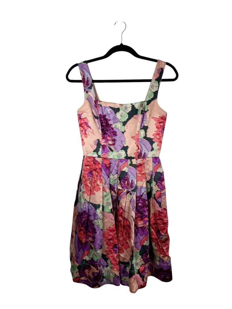 BETSEY JOHNSON FLORAL SILK DRESS