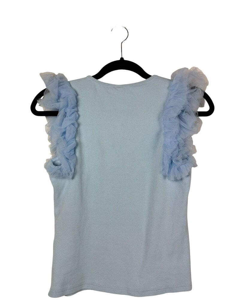 DOLAN PUFF MESH SLEEVE TOP