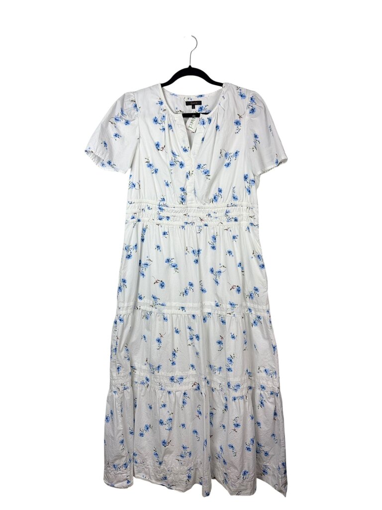 QUINCE TIERED FLORAL MIDI DRESS