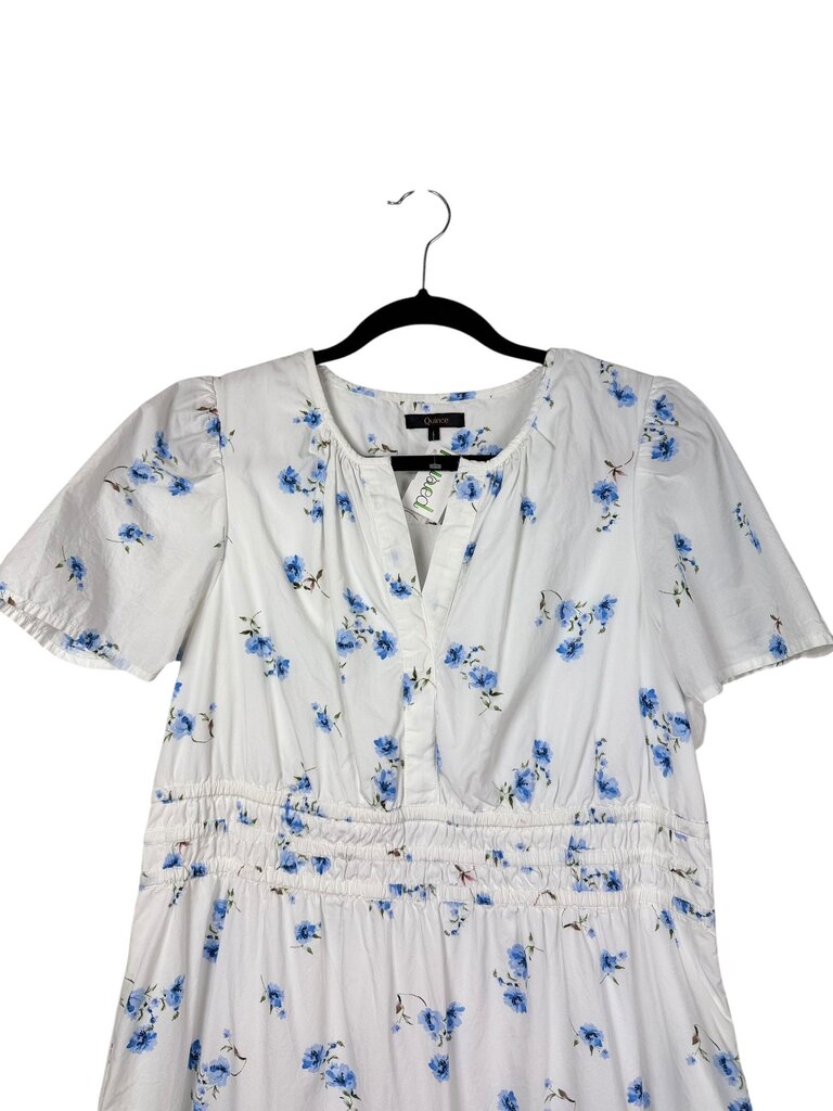 QUINCE TIERED FLORAL MIDI DRESS