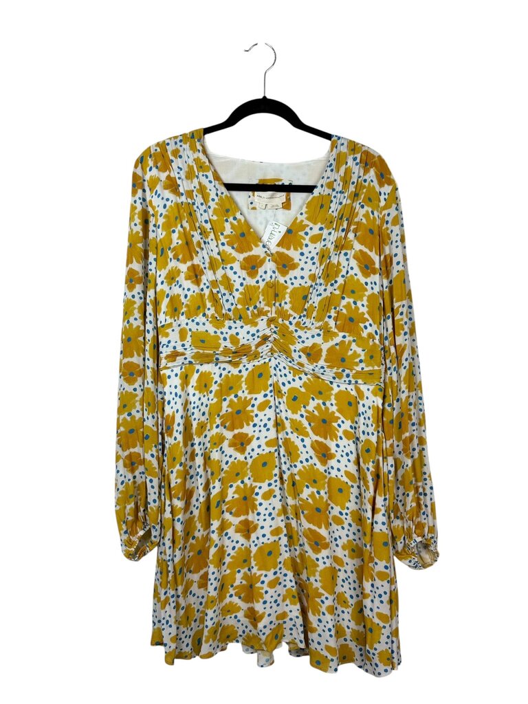 ANTHROPOLOGIE FLORAL PLEATED DRESS