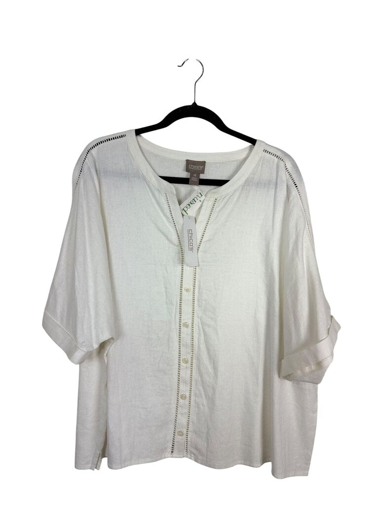 CHICO'S CROCHET BLOUSE