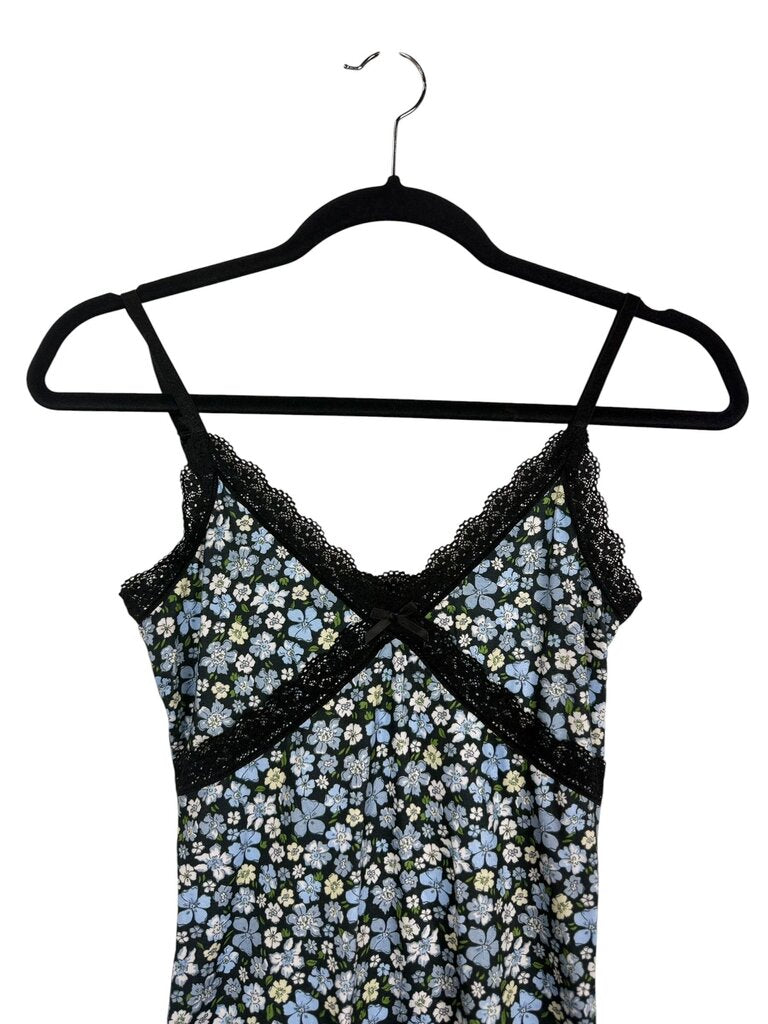 DIVIDED FLORAL MINI DRESS