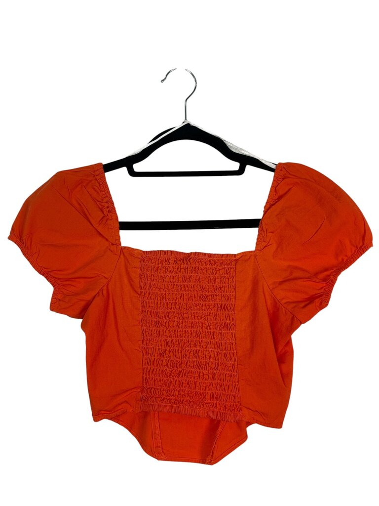 DIVIDED CROPPED BUSTIER TOP
