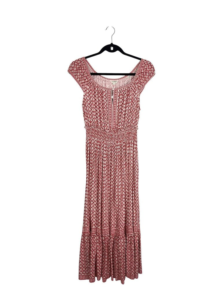 MAX STUDIO ABSTRACT PRINT MIDI DRESS