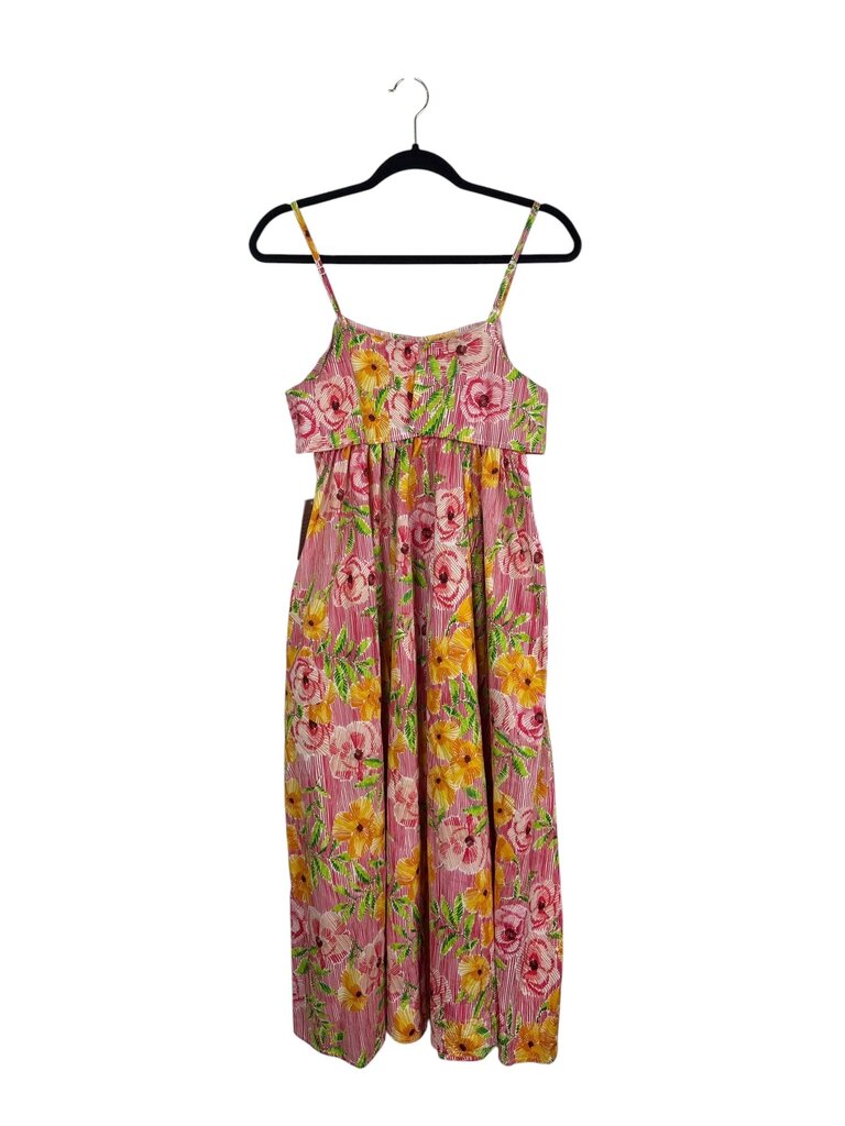STITCHDROP STRIPED FLORAL DRESS