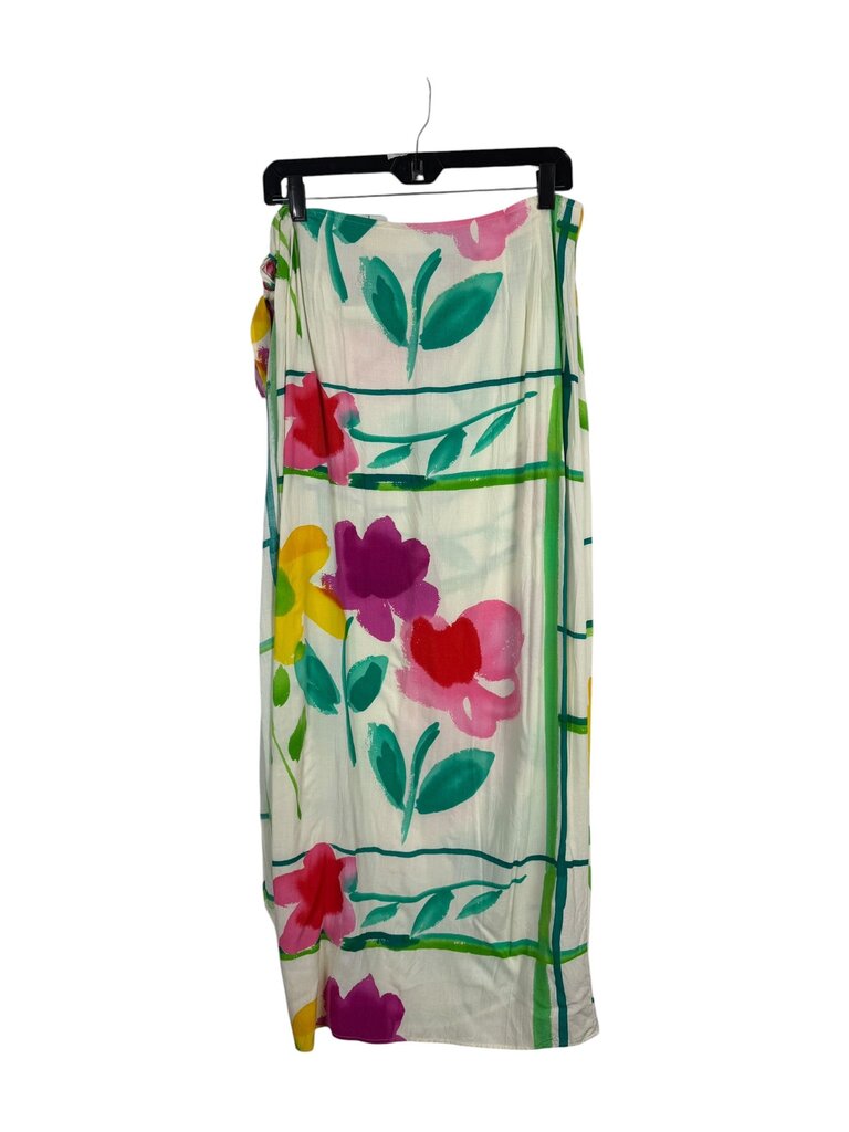 JAM'S WORLD FLORAL WRAP MIDI SKIRT
