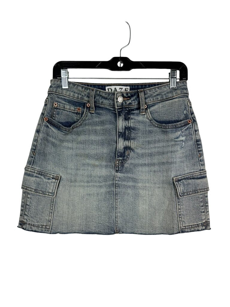 DAZE CARGO DENIM SKIRT