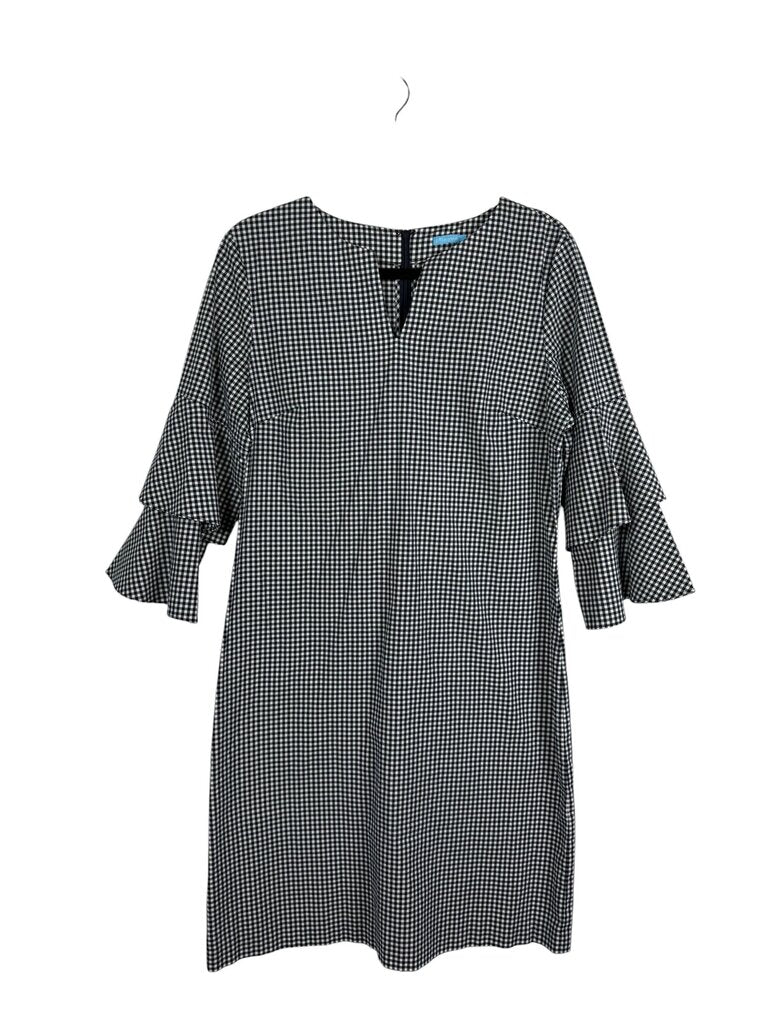 J.MCLAUGHLIN PLAID SHIFT DRESS