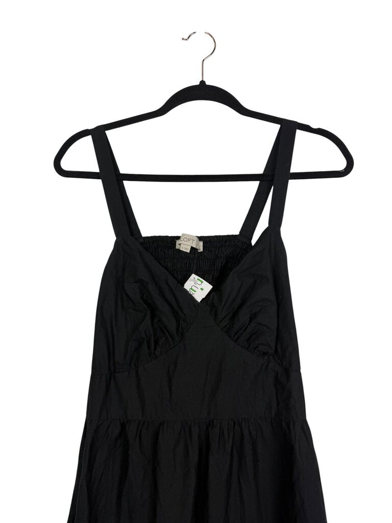 LOFT TIERED MIDI DRESS