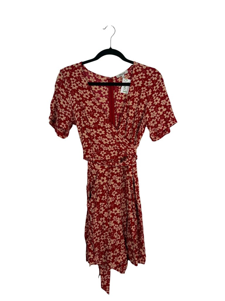 MADEWELL FLORAL WRAP ROMPER