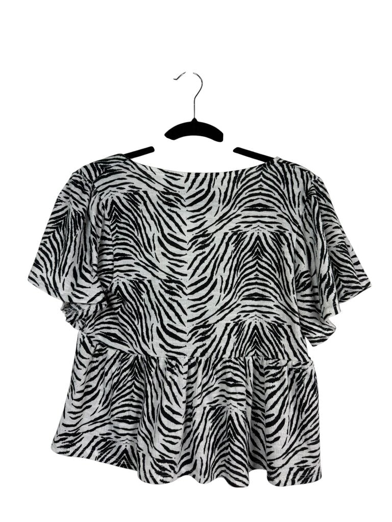 THYME + HONEY ZEBRA PRINT TOP