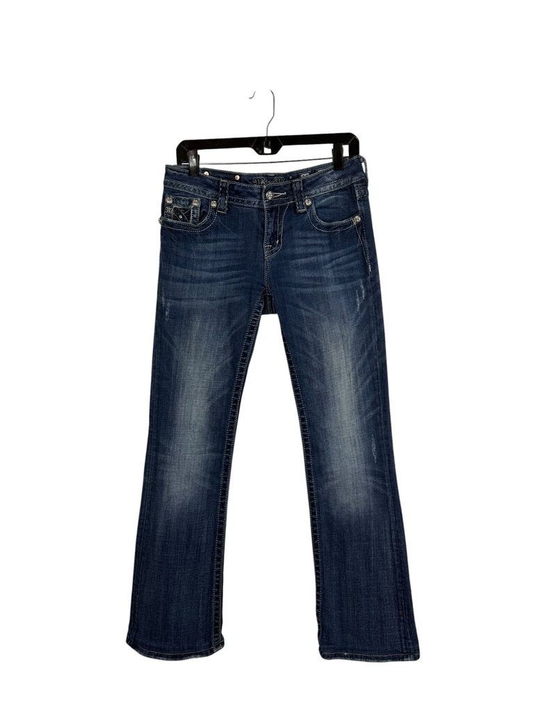 MISS ME STUDDED FLARE JEANS