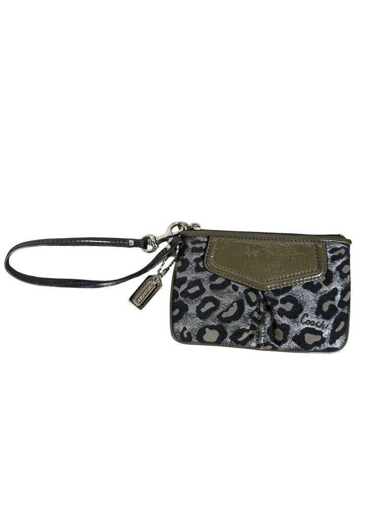 COACH METALLIC CHEETAH PRINT WRISTLET