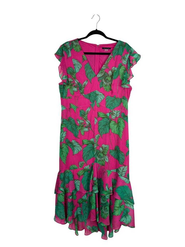 TOMMY HILFIGER TROPICAL LEAF PRINT DRESS