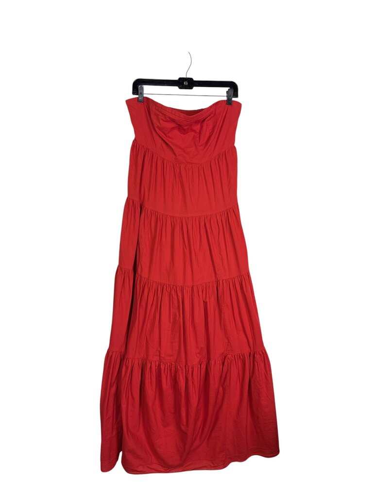 EDME & ESYLLTE STRAPLESS TIERED DRESS