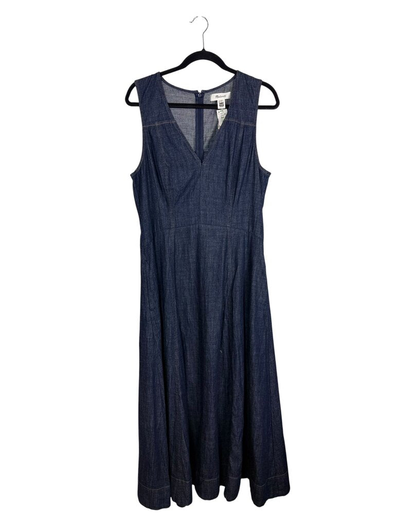 MADEWELL DENIM MIDI DRESS