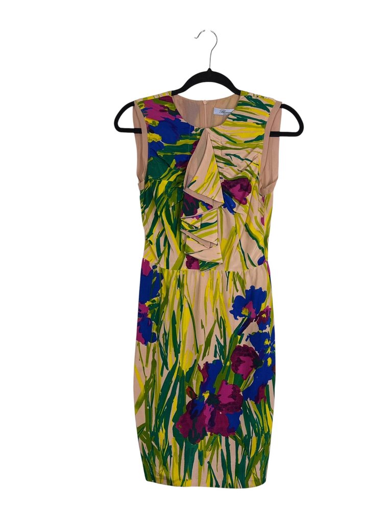 BLUEMARINE FLORAL SILK DRESS