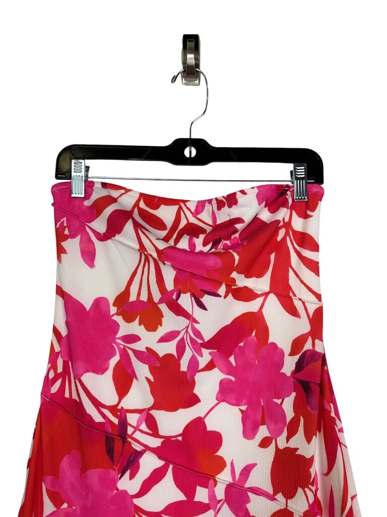 PRETTY GARDEN STRAPLESS FLORAL DRESS