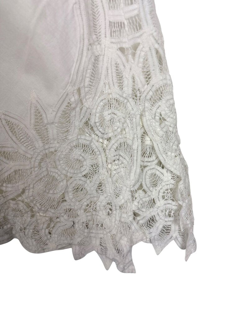 CLOUDBURST COLLECTION LACE MIDI SKIRT