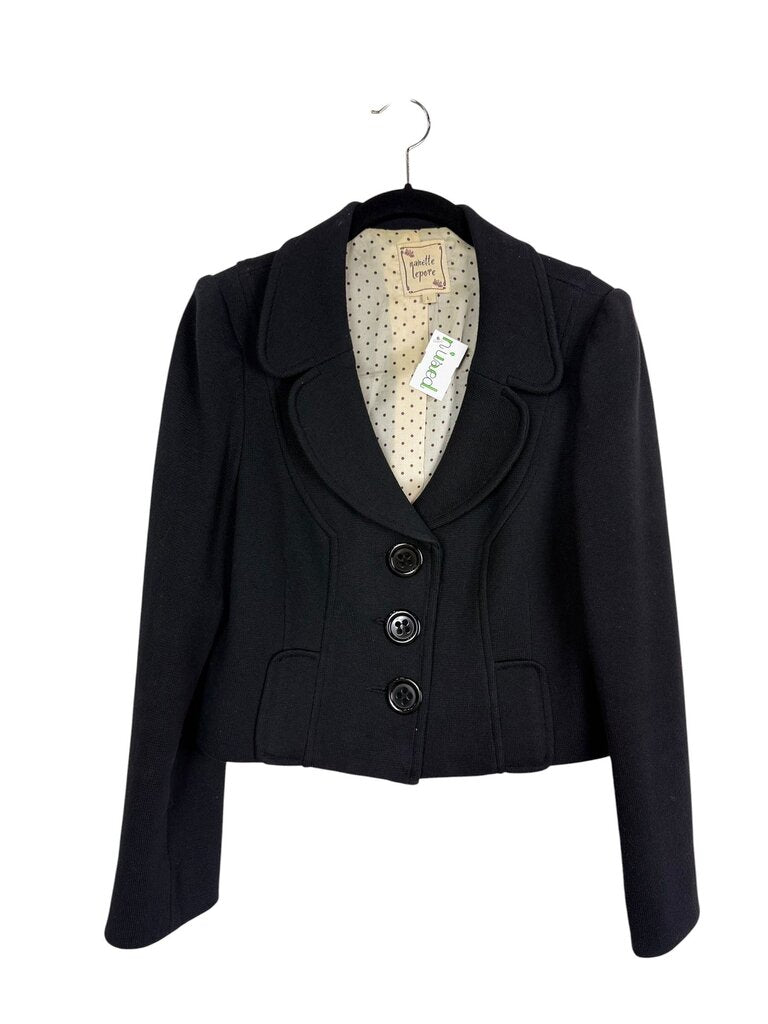 NANETTE LEPORE CROPPED BUTTON BLAZER