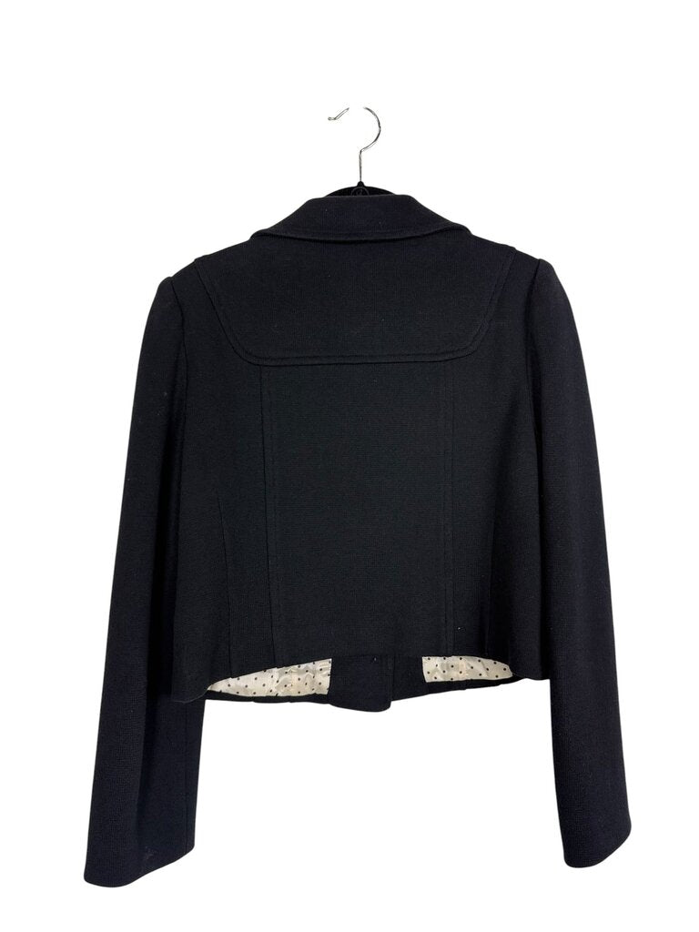 NANETTE LEPORE CROPPED BUTTON BLAZER