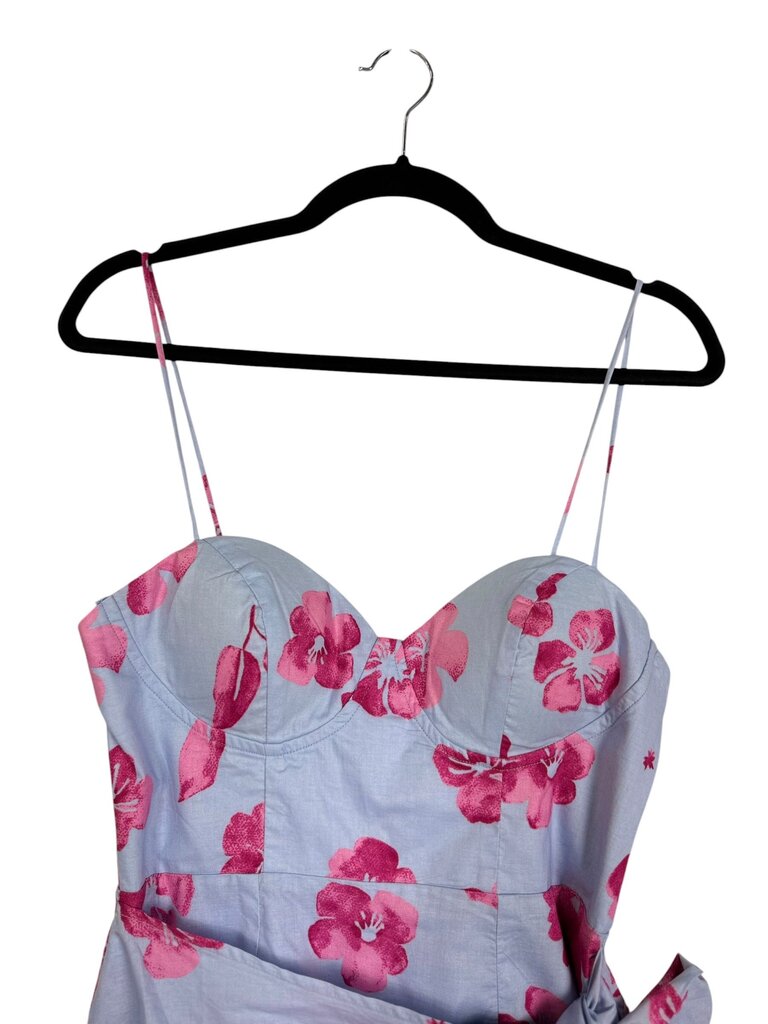 HELLO MOLLY FLORAL BUSTIER MINI DRESS