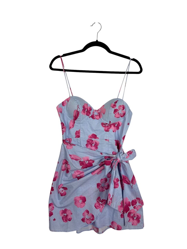 HELLO MOLLY FLORAL BUSTIER MINI DRESS