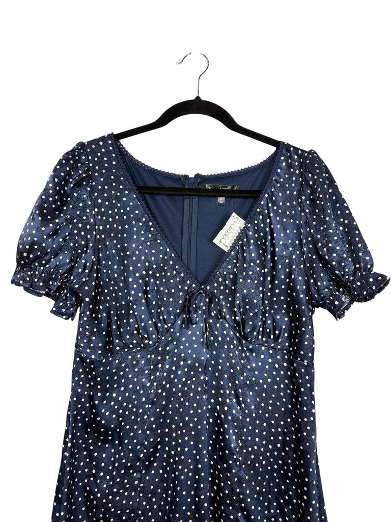 CRYSTAL DOLL POLKA DOT MIDI DRESS