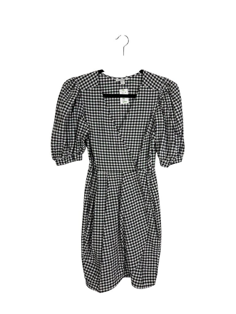 TOPSHOP GINGHAM WRAP DRESS