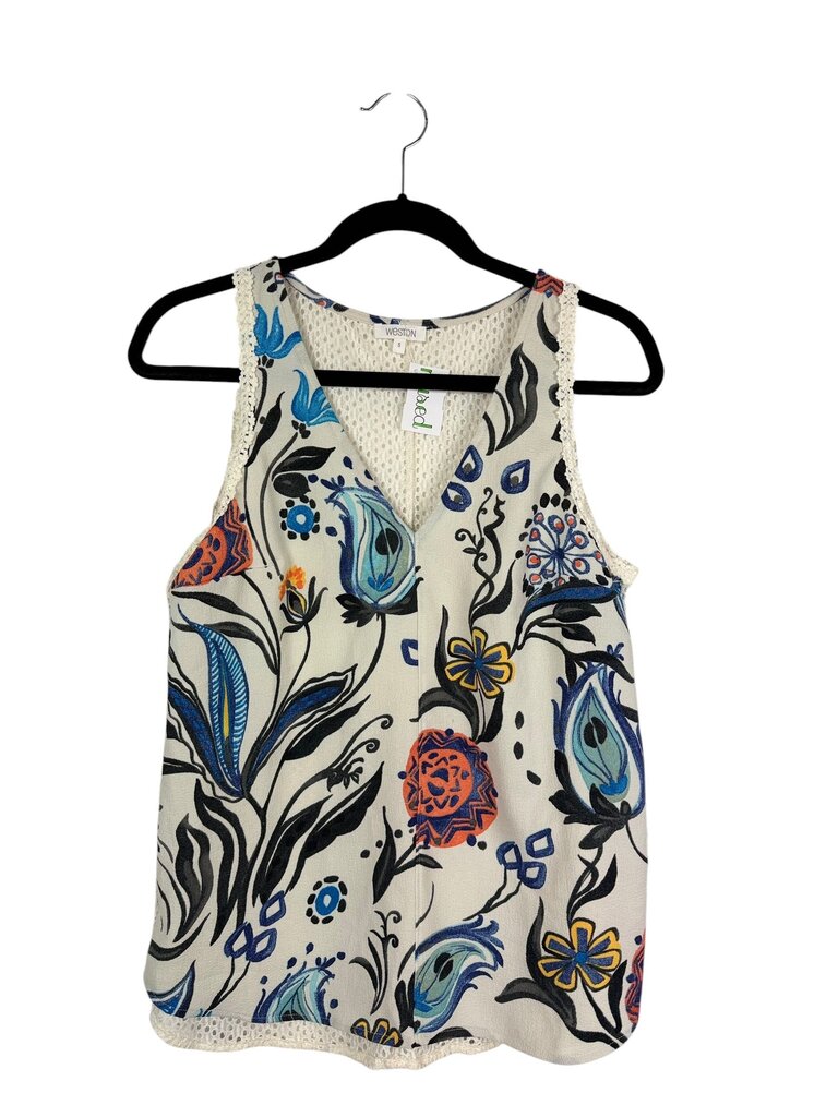 WESTON CROCHET BACK PAISLEY TOP