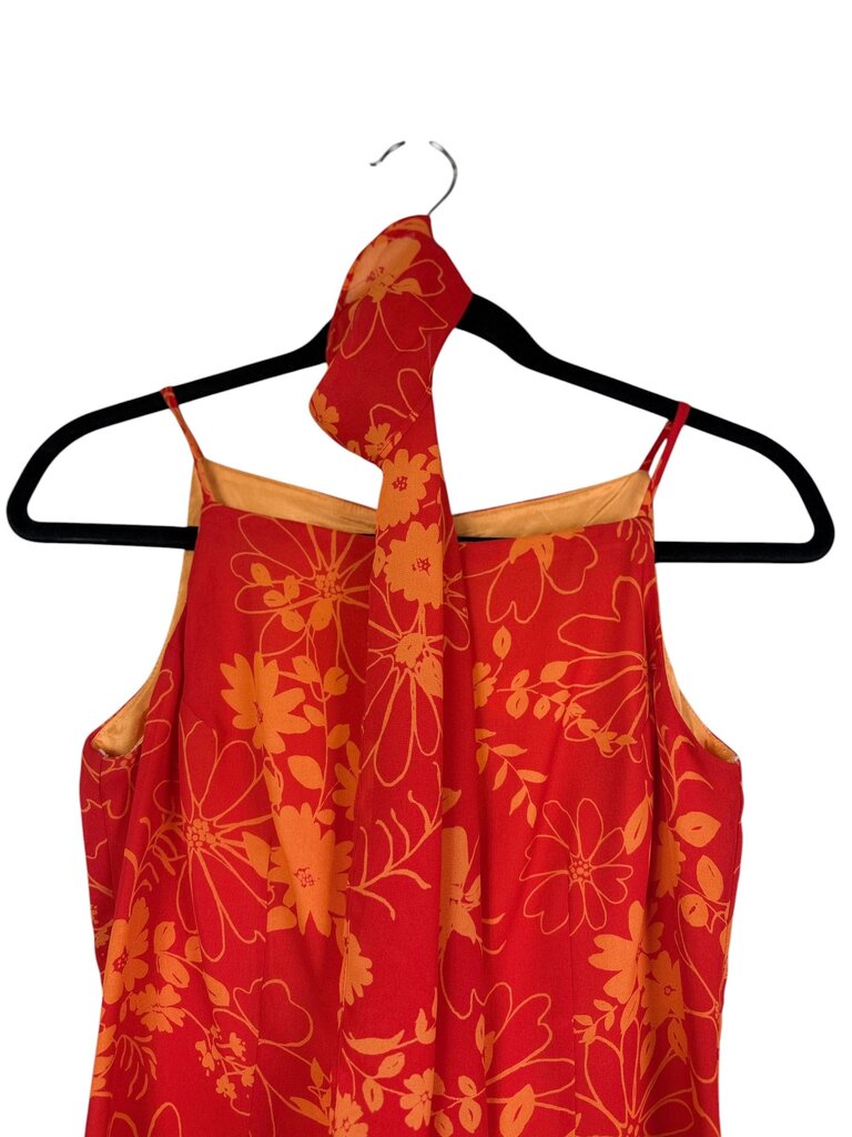 CDC PETITES FLORAL DRESS WITH SCARF