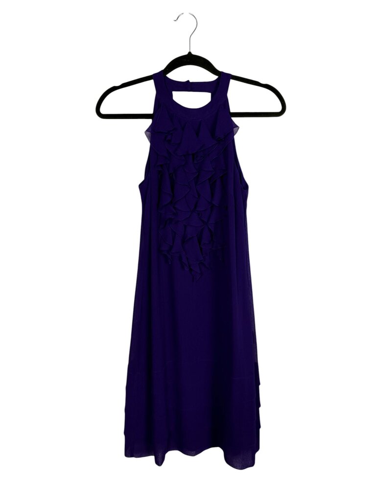 TRULI RUFFLE FRONT SHIFT DRESS