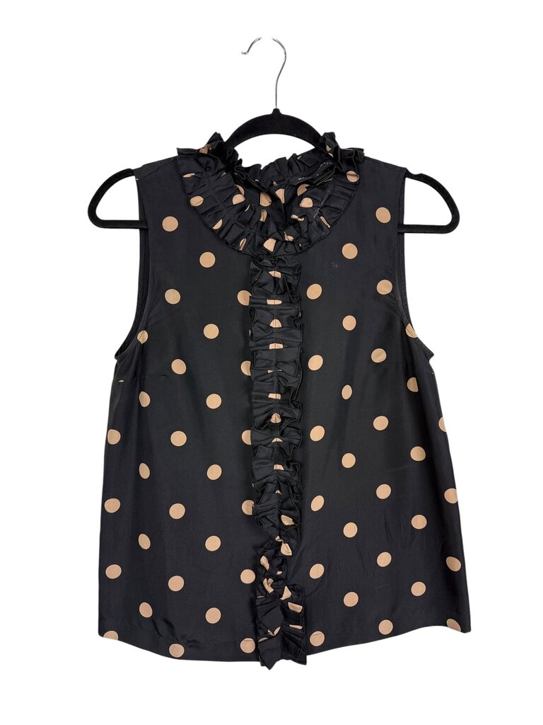 MARC JACOBS POLKA DOT RUFFLE BLOUSE