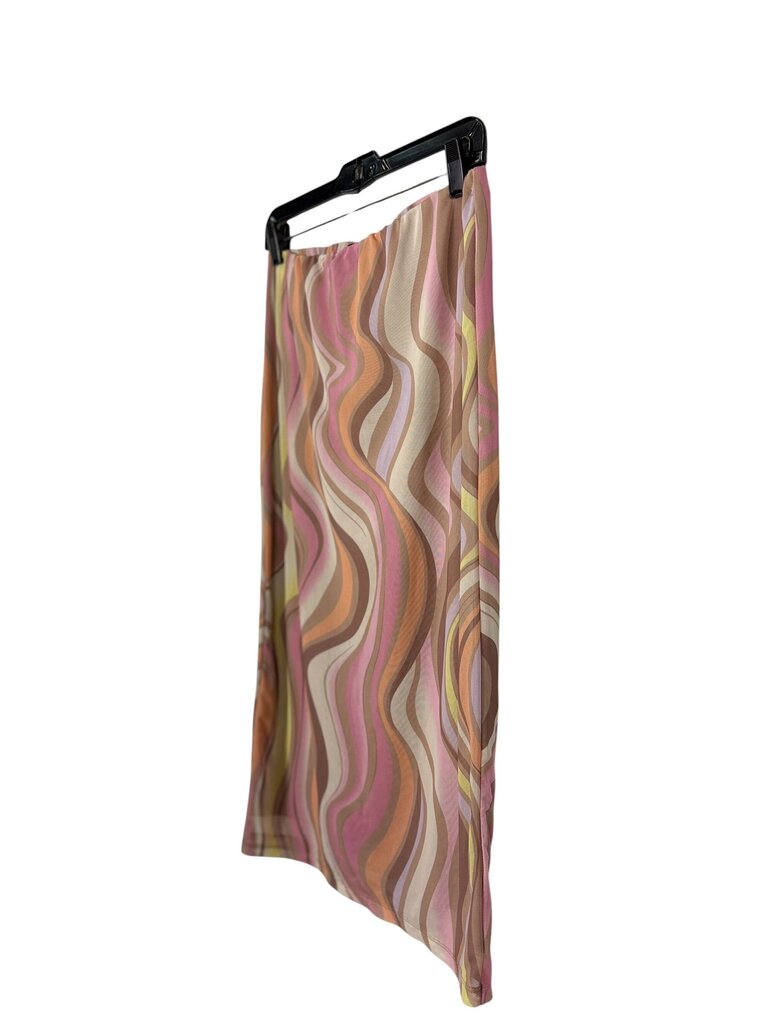 AFRM WAVY PRINT MESH SKIRT